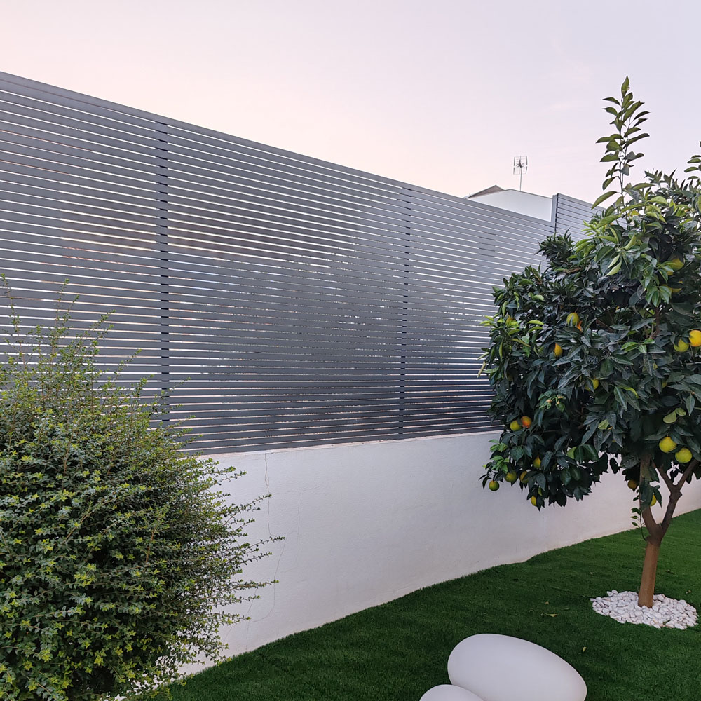 Valla metálica Horizontal para exteriores