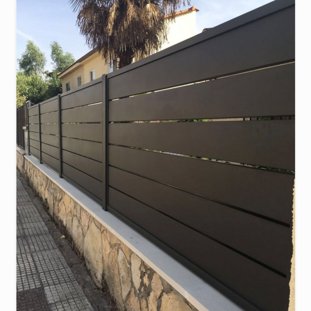 Valla de Aluminio Horizontal para Exteriores